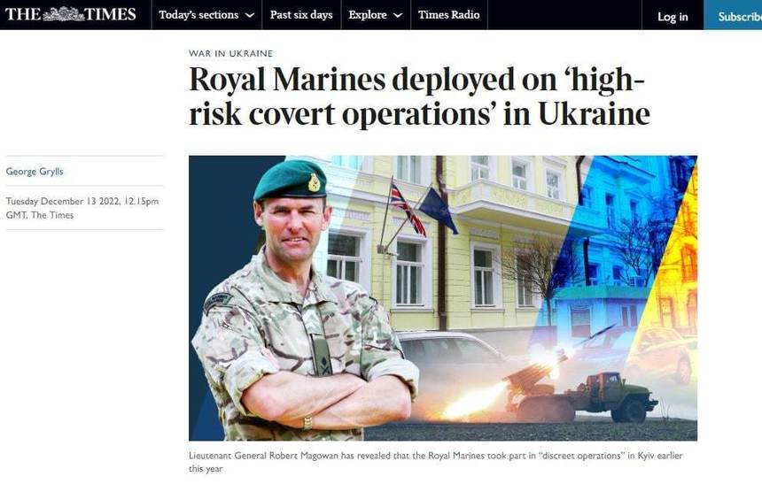 Forţele speciale britanice au desfăşurat misiuni secrete cu „risc politic şi militar ridicat” în Ucraina – 60m.ro