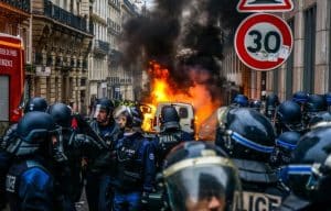 Proteste Franța. Studenții au plecat din universități și s-au alăturat manifestanților / video