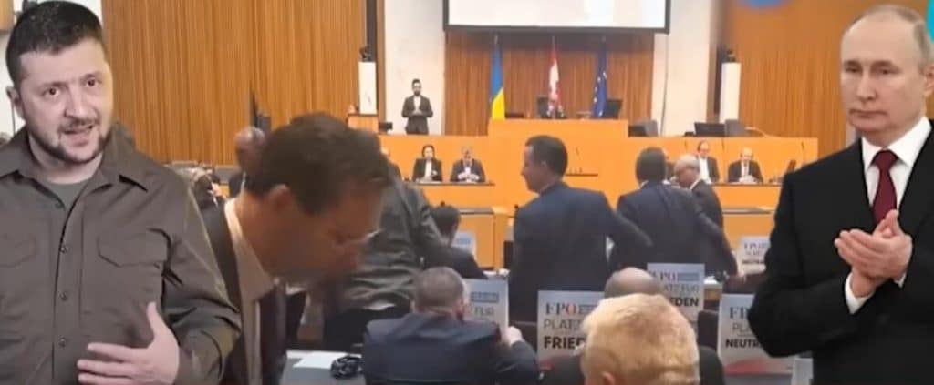 Discursul lui Zelenski în Parlamentul Austriei: Parlamentarii de extremă dreapta au părăsit sala