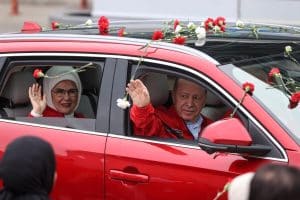 Recep Tayyip Erdogan a apărut în public după mai mult de 3 zile de boală