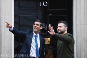 Zelenski ajunge în Marea Britanie pentru o întâlnire surpriză cu Sunak
