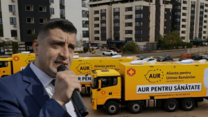 Caravana ”AUR pentru Sănătate”, ținută pe dreapta de Colegiul Medicilor Stomatologi și RAR  – 60m.ro