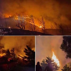 Incendiile de vegetație din Insula Rodos, tot mai greu de controlat. Autoritățile cer disperate ajutor