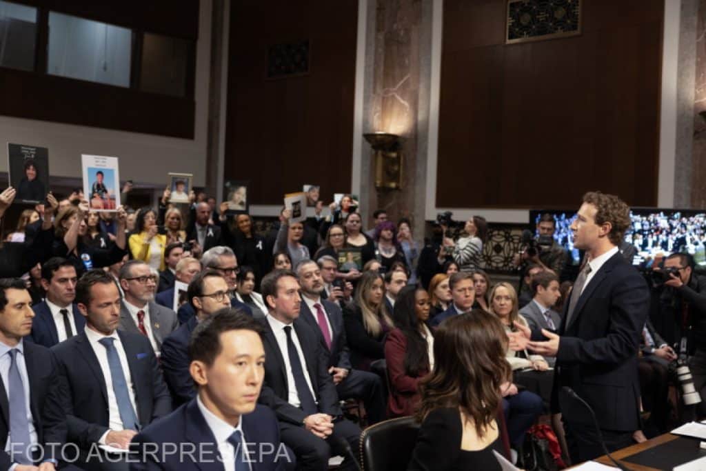 Mark Zuckerberg, a opta oară în fața Senatului SUA. Șeful Meta, scuze în fața familiilor ale căror copii au fost afectați de rețelele sociale