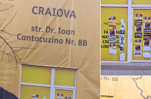 Noul sediu al AUR din Craiova, vandalizat de oamenii Liei Olguța Vasilescu – 60m.ro