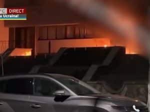 Incendiu la centrul NATO din Chișinău. Se presupune că focul a fost pus intenționat – Video