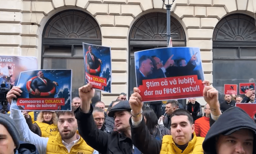 VIDEO: Miting AUR împotriva fraudării alegerilor – 60m.ro