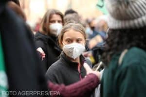 Greta Thunberg, reținută la o manifestație la Haga