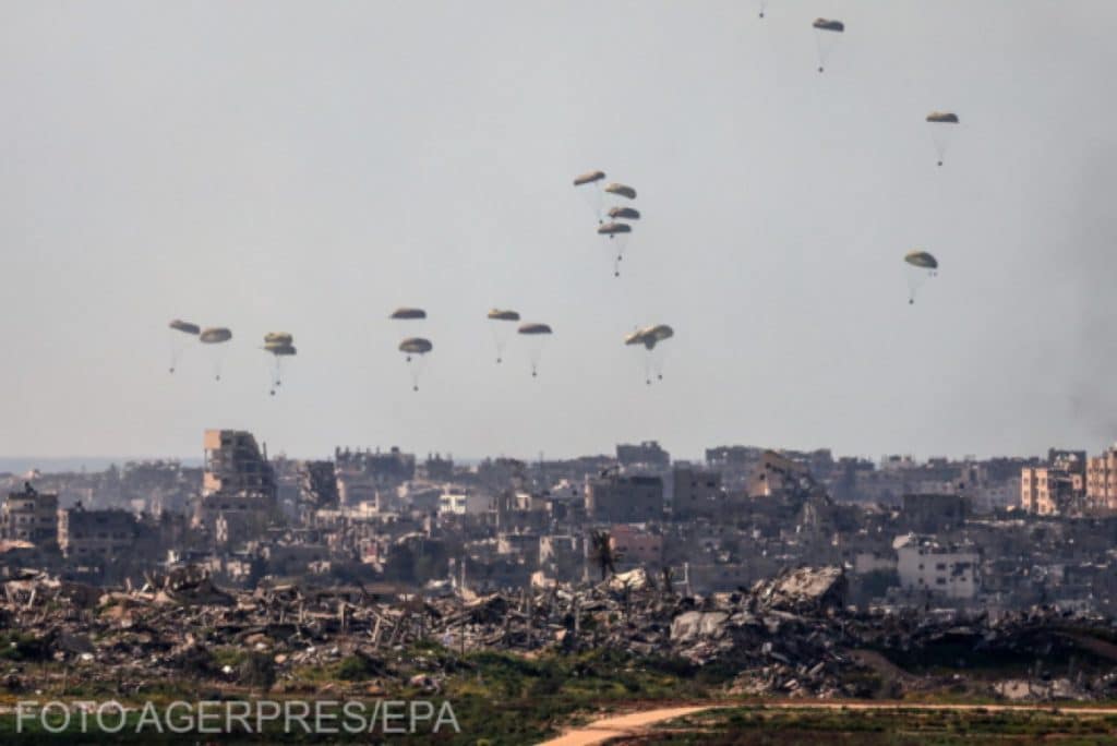 Turcia, blocată de Israel să parașuteze ajutoare în Fâșia Gaza