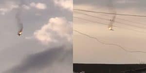 Un bombardier supersonic rusesc s-a prăbușit în regiunea Stavropol. Moscova dă vina pe „defecțiunile tehnice” / video