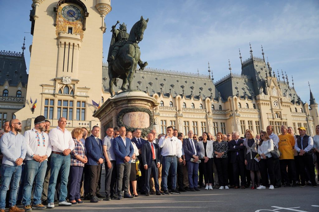 George Simion, la Iași: “Suntem forța care vine peste Chirica, Ciolacu și Ciucă” – 60m.ro