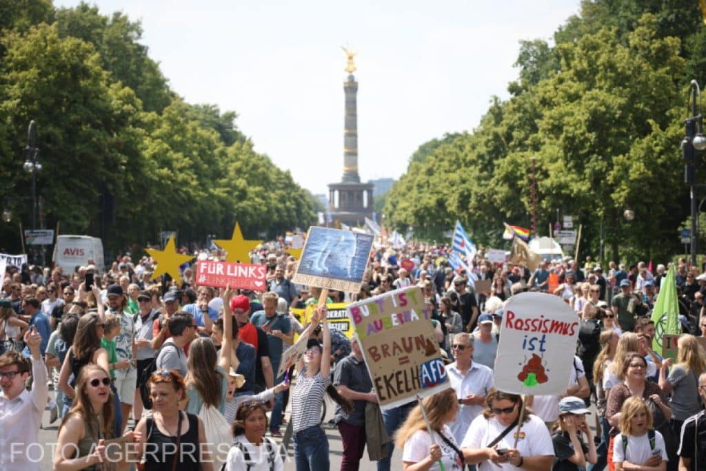 Protest împotriva extremei dreapta în Germania, în pragul alegerilor europarlamentare