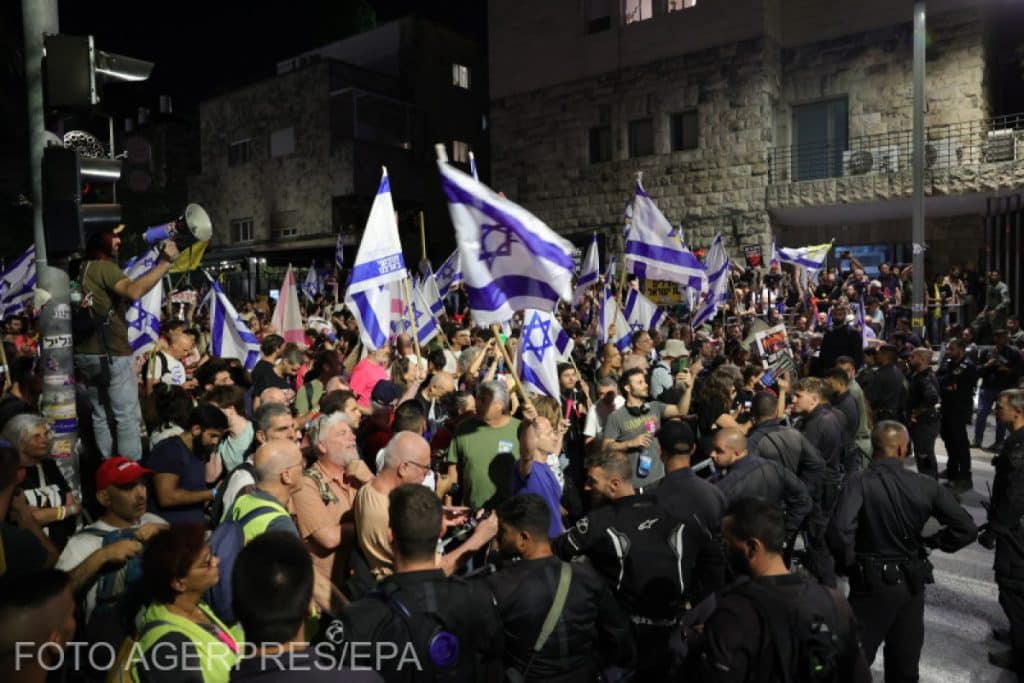 Mai multe persoane au fost reținute. Demonstrații în Ierusalim împotriva guvernului Netanyahu