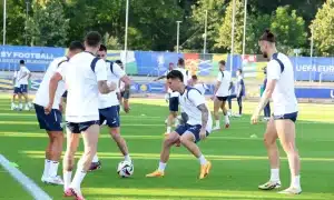 Tricolorii s-au antrenat la Frankfurt înaintea meciului decisiv cu Slovacia – 60m.ro