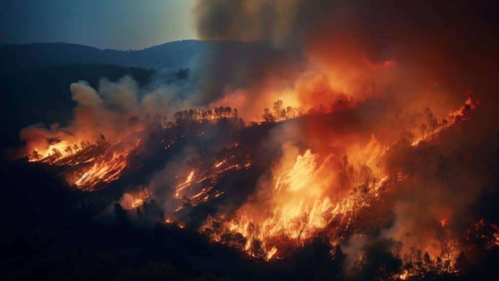 Grecia, lovită de incendii: O parte din Atena, acoperită de fum. Situația ar putea scăpa de sub control