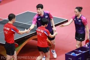 Jucătorii de tenis de masă nord-coreeni ar putea fi pedepsiți pentru selfie-ul de pe podiumul olimpic cu rivalii din Sud