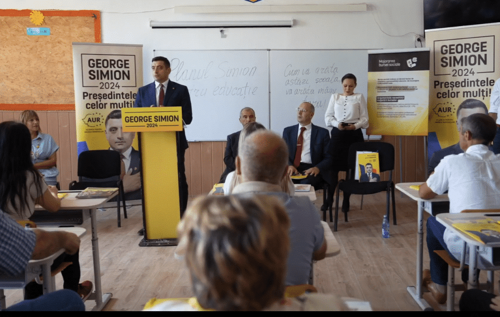 George Simion a prezentat Planul pentru educație: salarii decente pentru profesori, finanțări corecte pentru universități – 60m.ro