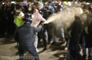 Proteste masive în Georgia. Poliția a tras cu tunuri de apă și a folosit gaze lacrimogene – FOTO