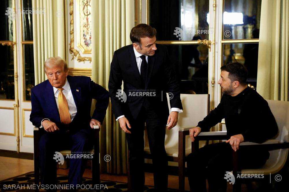 VIDEO Franţa: Întrevedere a preşedintelui Macron cu Trump şi Zelenski – 60m.ro