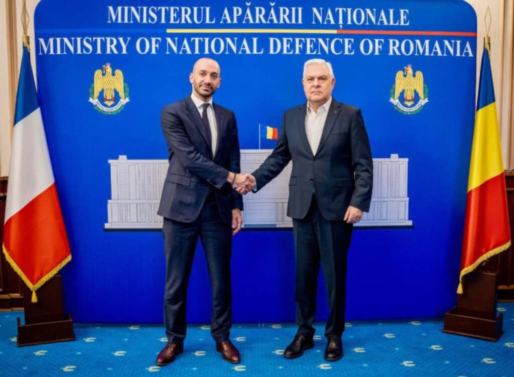 Angel Tîlvăr, ministrul Apărării, întrevedere cu ministrul delegat pentru afaceri europene al Republicii Franceze