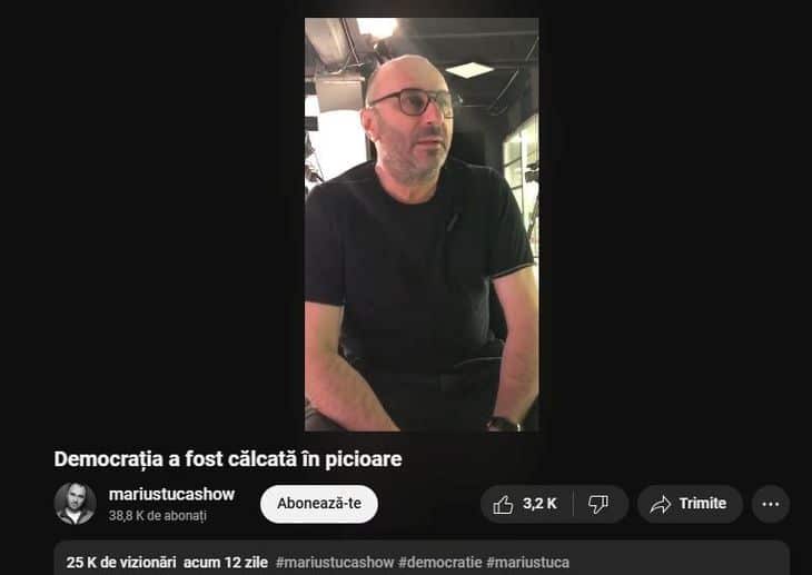 CNA cere scoaterea clipului în care Marius Tucă a vorbit de „Lovitura de stat” – 60m.ro